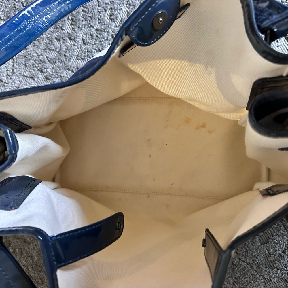 Burberry Blue and White Artistic Tote - Picture 4 of 11